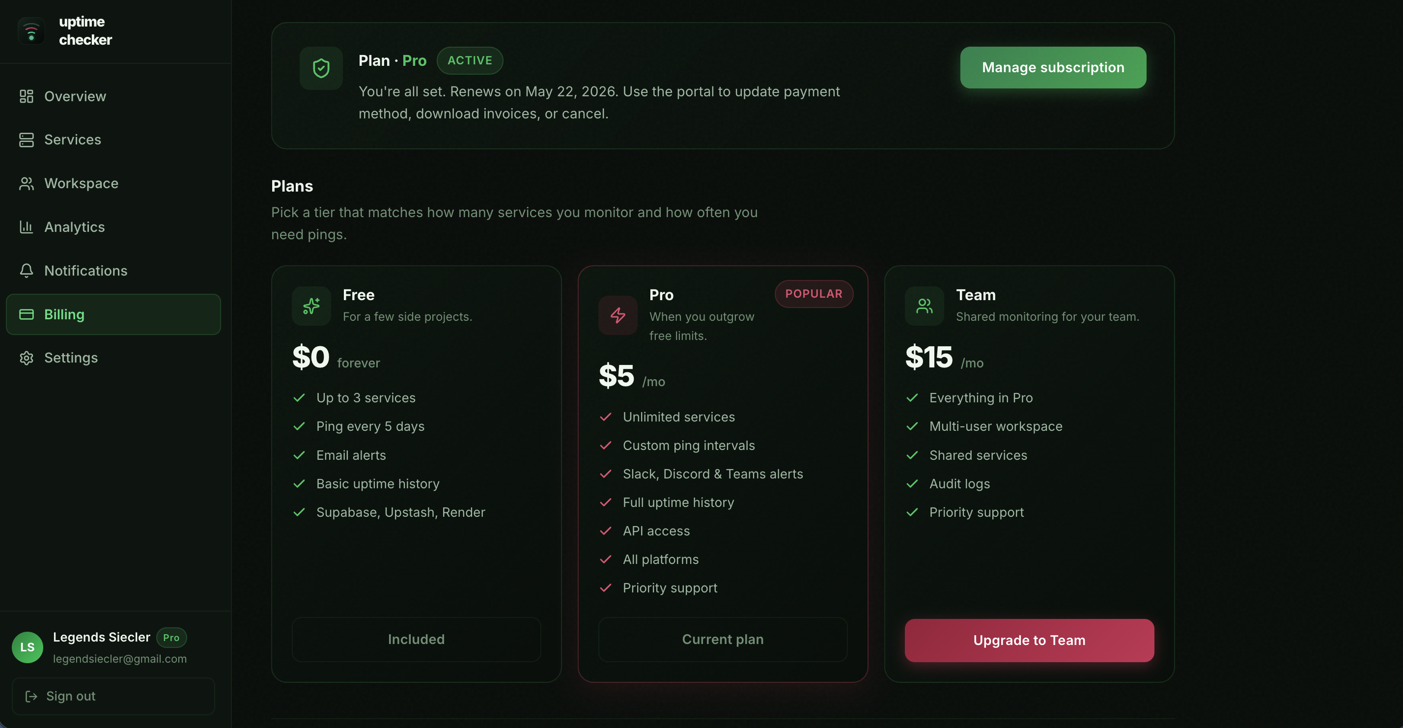 Billing Plans