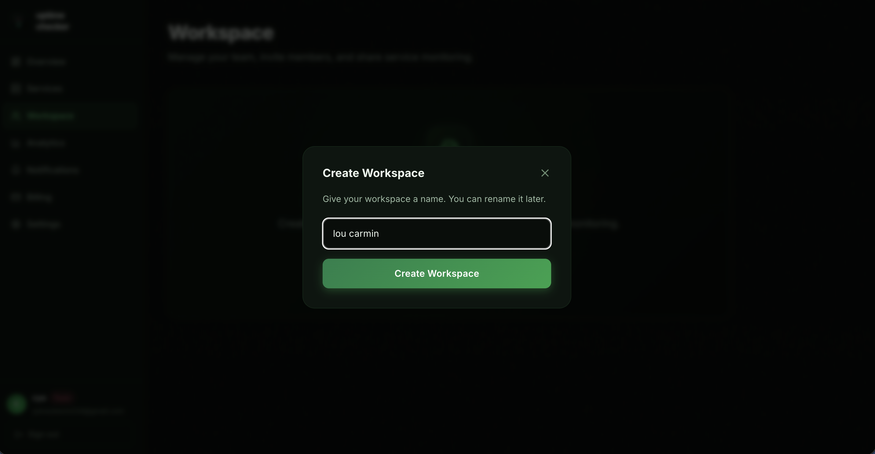 Create Workspace
