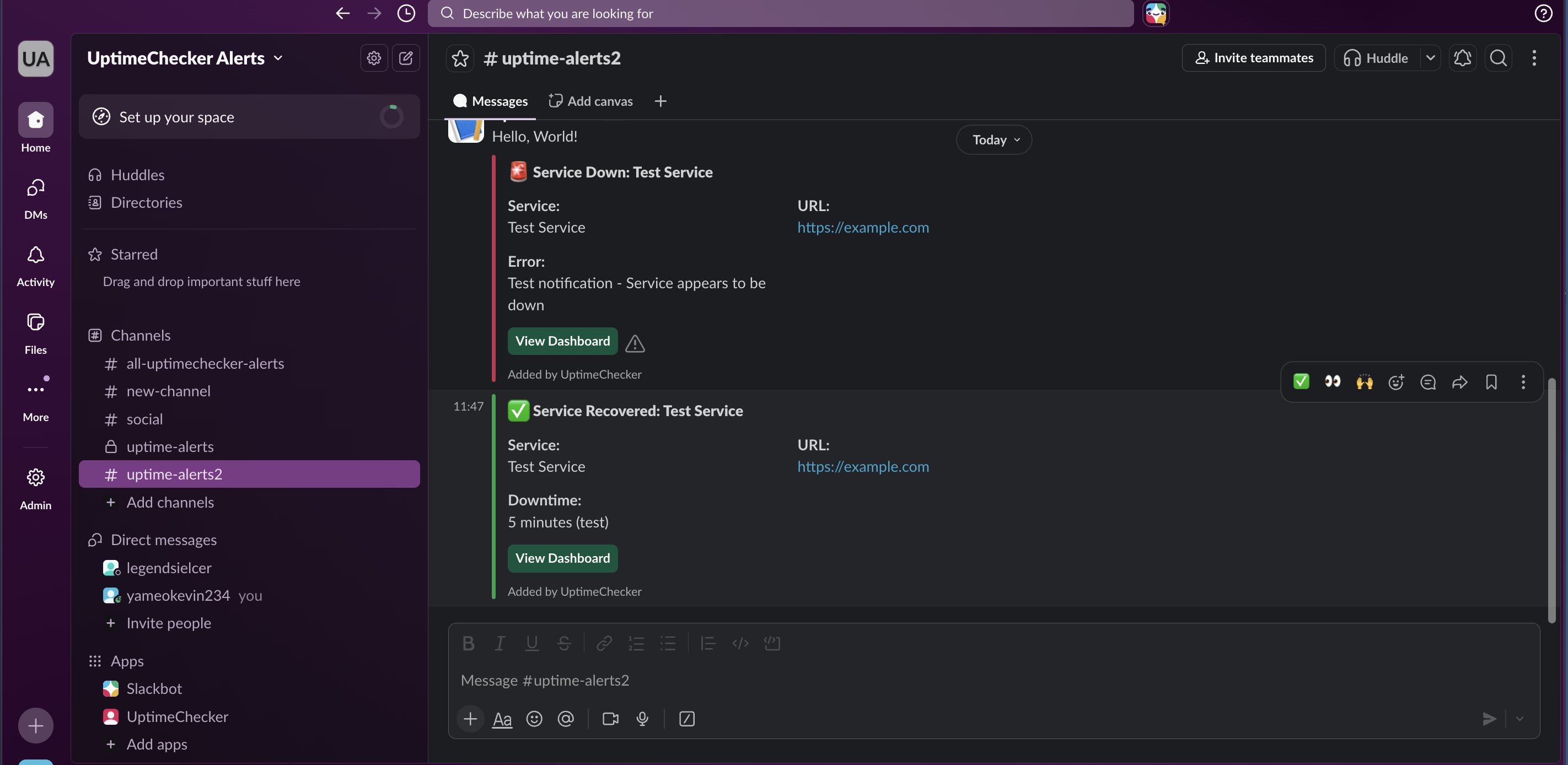 Slack Integration