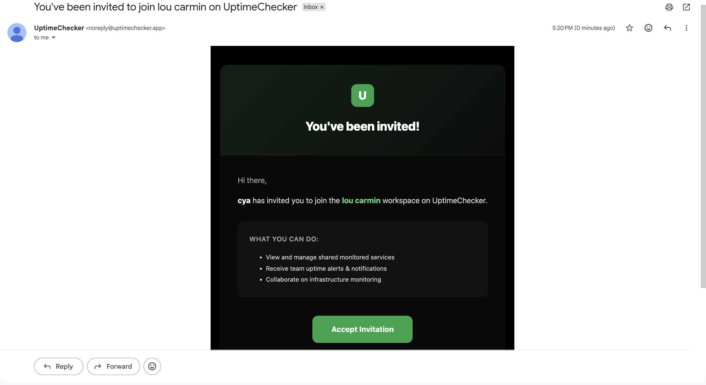 Gmail Invitation